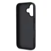 DKNY PU Leather Repeat Pattern Tonal Stripe tok iPhone 16 készülékhez fekete