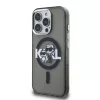 Karl Lagerfeld IML Glitter Karl and Choupette Sketch MagSafe tok iPhone 15 Pro készülékhez fekete