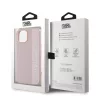 Karl Lagerfeld PU Saffiano Rhinestone Charm tok iPhone 15 készülékhez rózsaszín