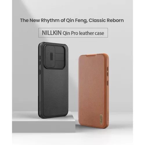 Nillkin Qin Book PRO tok Samsung Galaxy A56 5G készülékhez fekete