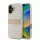 DKNY PU Leather Repeat Pattern Tonal Stripe tok iPhone 16 Plus készülékhez rózsaszín