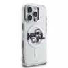 Karl Lagerfeld IML Glitter Karl and Choupette Sketch MagSafe tok iPhone 16 Pro készülékhez átlátszó