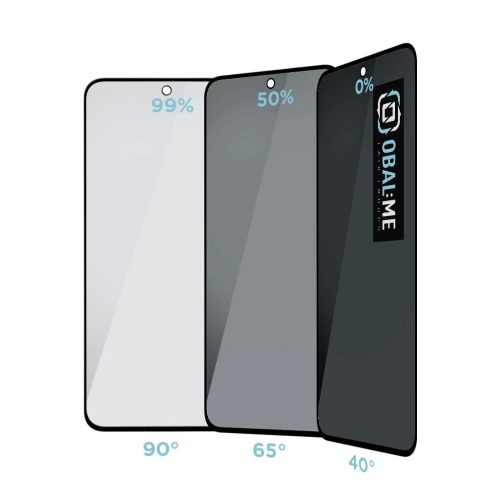 OBAL:ME Privacy 5D üveg kijelzővédő Samsung Galaxy A35 5G készülékhez fekete