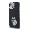 Karl Lagerfeld IML Aquarelle Choupette tok iPhone 15 készülékhez fekete