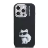Karl Lagerfeld IML Aquarelle Choupette tok iPhone 15 Pro készülékhez fekete