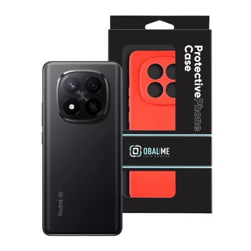OBAL:ME Matte TPU tok Xiaomi Redmi Note 14 Pro+ 5G készülékhez piros