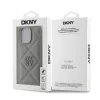 DKNY PU bőr Quilted Stack Logo tok iPhone 16 Pro készülékhez szürke