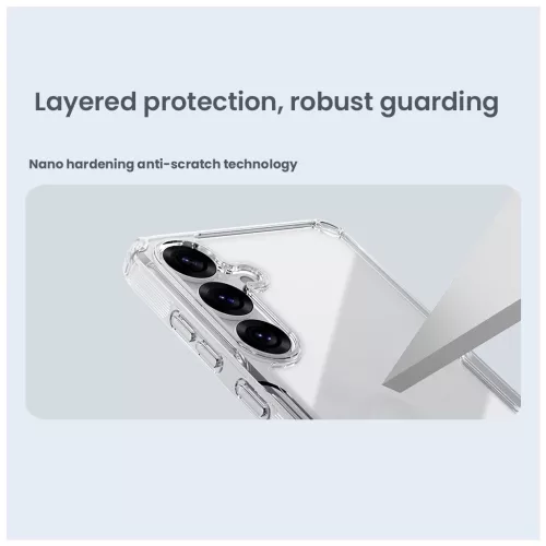 Nillkin Nature TPU PRO tok Samsung Galaxy S25+ készülékhez átlátszó