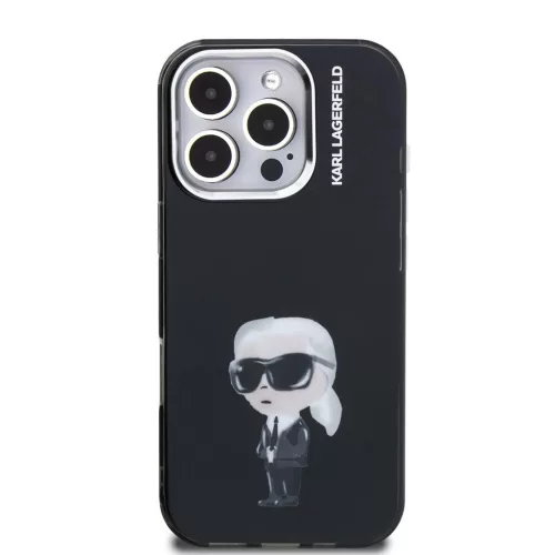 Karl Lagerfeld IML Aquarelle Karl tok iPhone 16 Pro Max készülékhez fekete