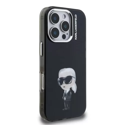 Karl Lagerfeld IML Aquarelle Karl tok iPhone 16 Pro Max készülékhez fekete