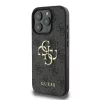 Guess PU 4G Metal Logo tok iPhone 16 Pro készülékhez szürke