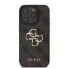 Guess PU 4G Metal Logo tok iPhone 16 Pro készülékhez szürke