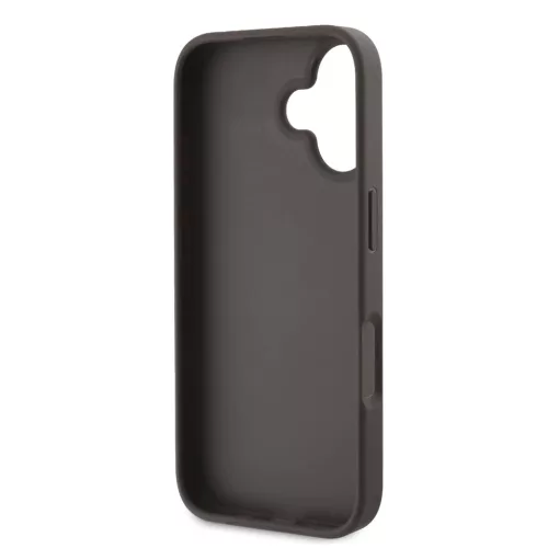 Guess PU 4G Metal Logo tok iPhone 16 készülékhez barna
