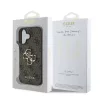 Guess PU 4G Metal Logo tok iPhone 16 készülékhez barna