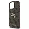 Guess PU 4G Metal Logo tok iPhone 16 Pro készülékhez barna