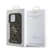 Guess PU 4G Metal Logo tok iPhone 16 Pro készülékhez barna