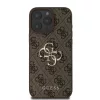 Guess PU 4G Metal Logo tok iPhone 16 Pro Max készülékhez barna
