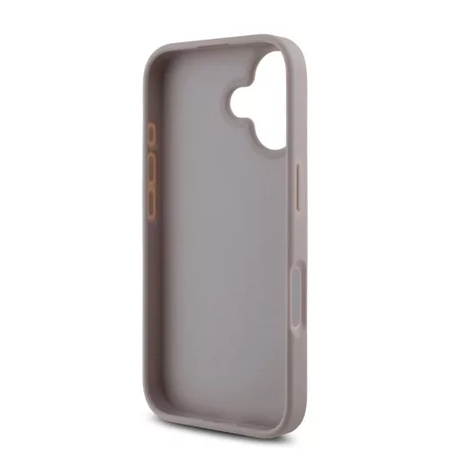 Guess PU 4G Metal Logo tok iPhone 16 készülékhez rózsaszín