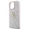 Guess PU 4G Metal Logo tok iPhone 16 Pro készülékhez rózsaszín