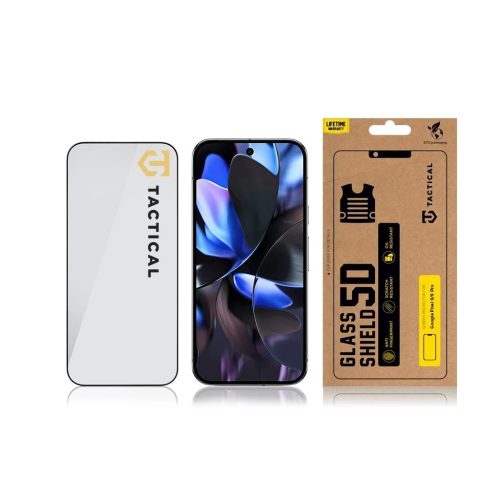 Tactical Glass Shield 5D Google Pixel 9/9 Pro készülékhez fekete