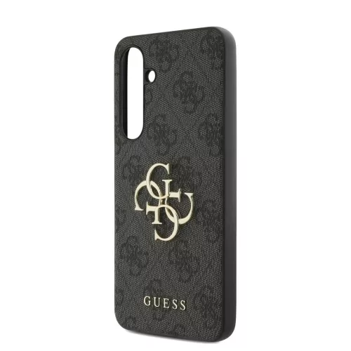 Guess PU 4G Metal Logo tok Samsung Galaxy S24 FE készülékhez szürke