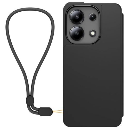 Made for Xiaomi könyv tok nyaklánccal – Xiaomi Redmi Note 13 4G készülékhez fekete