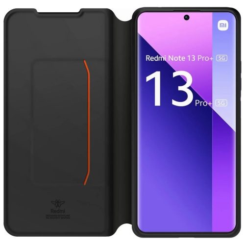 Made for Xiaomi Book Case with Necklace Xiaomi Redmi Note 13 Pro+ 5G készülékhez tok fekete