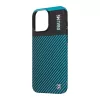 OBAL:ME Flossy Stripes tok Apple iPhone 16 Pro Max készülékhez fekete/türkiz