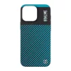 OBAL:ME Flossy Stripes tok Apple iPhone 16 Pro Max készülékhez fekete/türkiz