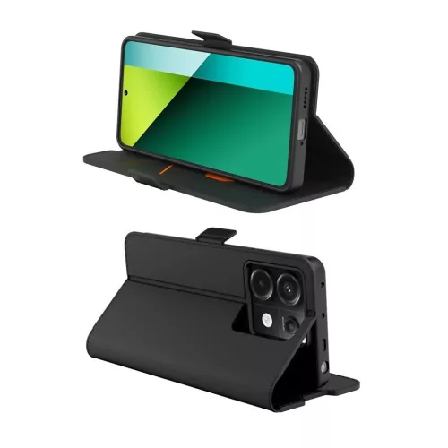 Made for Xiaomi Book Stand tok nyaklánccal Xiaomi Redmi Note 13 Pro 5G készülékhez fekete