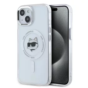   Karl Lagerfeld IML Choupette Head Metal Frame MagSafe tok iPhone 15 készülékhez átlátszó