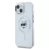 Karl Lagerfeld IML Choupette Head Metal Frame MagSafe tok iPhone 15 készülékhez átlátszó