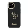 Guess PU Grained 4G Logo Stand Camera Frame tok iPhone 15 készülékhez fekete