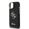 Guess PU Grained 4G Logo Stand Camera Frame tok iPhone 15 készülékhez fekete