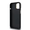Guess PU Grained 4G Logo Stand Camera Frame tok iPhone 15 készülékhez fekete