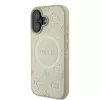 Guess Saffiano Peony Stamp MagSafe tok iPhone 16 készülékhez arany