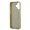 Guess Saffiano Peony Stamp MagSafe tok iPhone 16 készülékhez arany