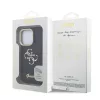 Guess PU Grained 4G Logo Stand Camera Frame tok iPhone 15 Pro Max készülékhez fekete