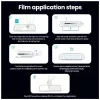 Nillkin edzett üveg 0.25mm Guardian 2.5D for Apple iPhone 16 készülékhez, fekete (applikátorral)