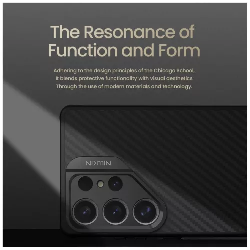 Nillkin CarboProp Aramid Magnetic tok Samsung Galaxy S25 Ultra készülékhez fekete