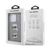 Karl Lagerfeld Grained PU K&CH Heads tok iPhone 16 Pro Max készülékhez szürke
