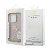 Guess PU Grained 4G Logo Stand Camera Frame tok iPhone 15 Pro Max készülékhez rózsaszín