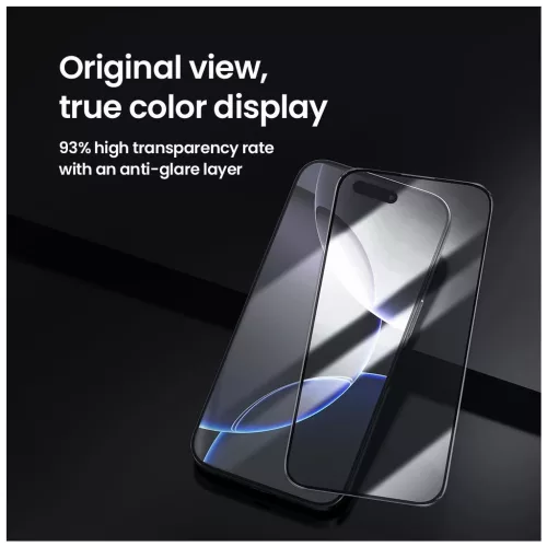 Nillkin edzett üveg kijelzővédő 2.5D CP+ PRO Apple iPhone 16 Pro készülékhez (applikátorral) fekete