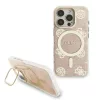 Guess PC/TPU elektrolemezelt állványos kamerakeretes MagSafe tok cserélhető háttérrel iPhone 16 Pro készülékhez