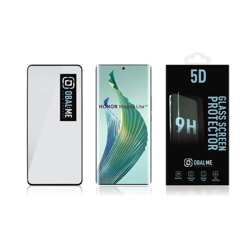 OBAL:ME 5D kijelzővédő Honor Magic5 Lite készülékhez fekete