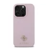 Guess PU bőrhatású 4G kis fém logóval MagSafe tok iPhone 16 Pro Max készülékhez rózsaszín