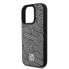 DKNY PU Leather Crosswalk Pattern Magsafe tok iPhone 16 Pro Max készülékhez elefántcsont