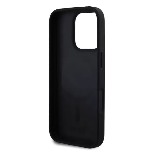 DKNY PU Leather Crosswalk Pattern Magsafe tok iPhone 16 Pro Max készülékhez elefántcsont