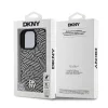 DKNY PU Leather Crosswalk Pattern Magsafe tok iPhone 16 Pro Max készülékhez elefántcsont