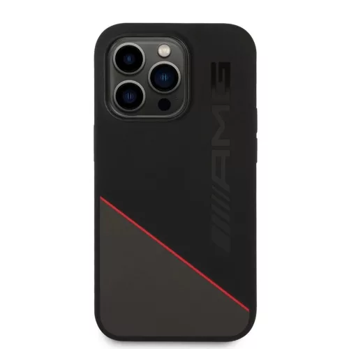 AMG Liquid Silicone Two Tone tok iPhone 14 Pro Max készülékhez fekete